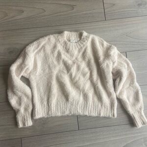 Cropped Fuzzy Sweater in Blush, size XS, never worn